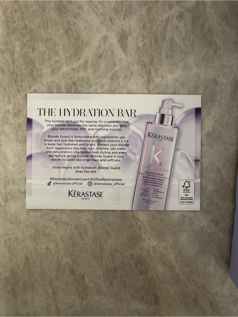 Kerastase Blonde Absolu Hydrating Leave-In Spray - Iridescent Purple Bottle - Picture 7 of 7